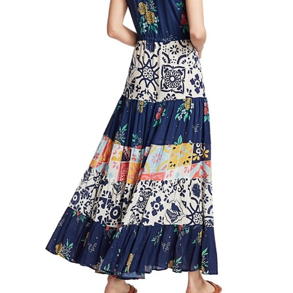 NWT Carolina K Natalie Maxi Dress Terracotta Print - Picture 4 of 6